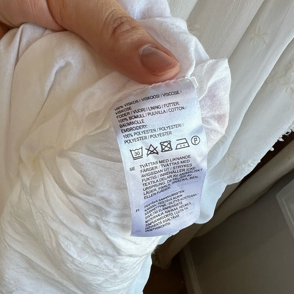 Indiska White Embroidered Dress | Large - Picture 8 of 8